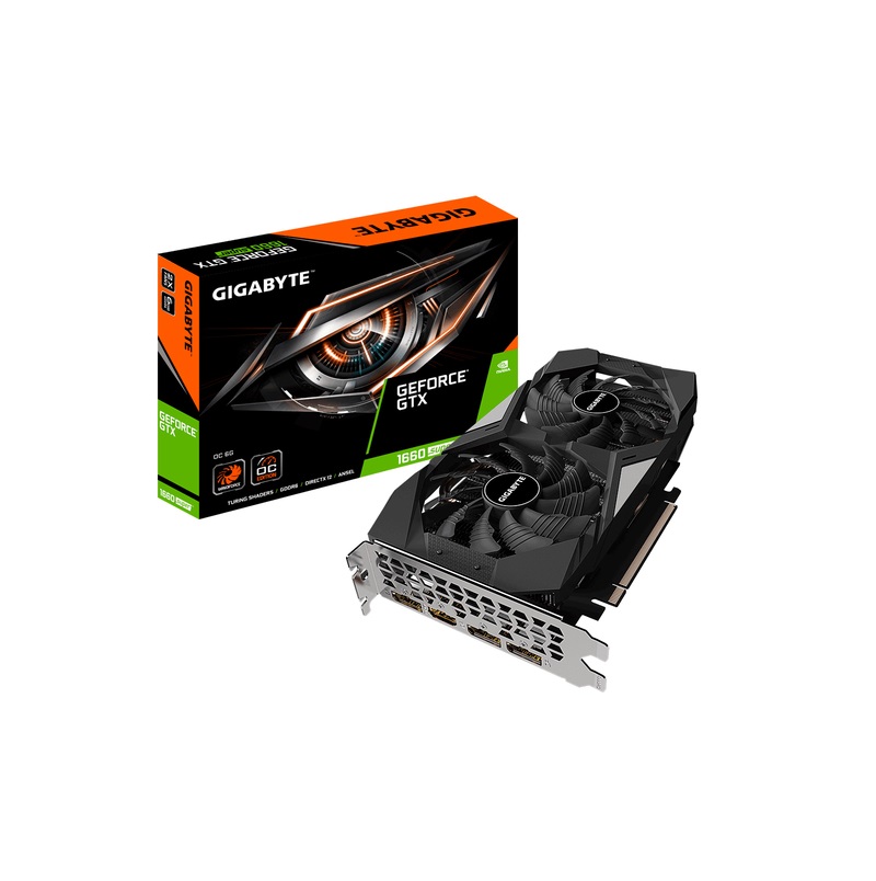 TARJETA DE VIDEO GIGABYTE (GV-N166SOC-6GD) GTX 1660 SUPER OC 6G DDR5 192BIT,HDMI*1,DP*3