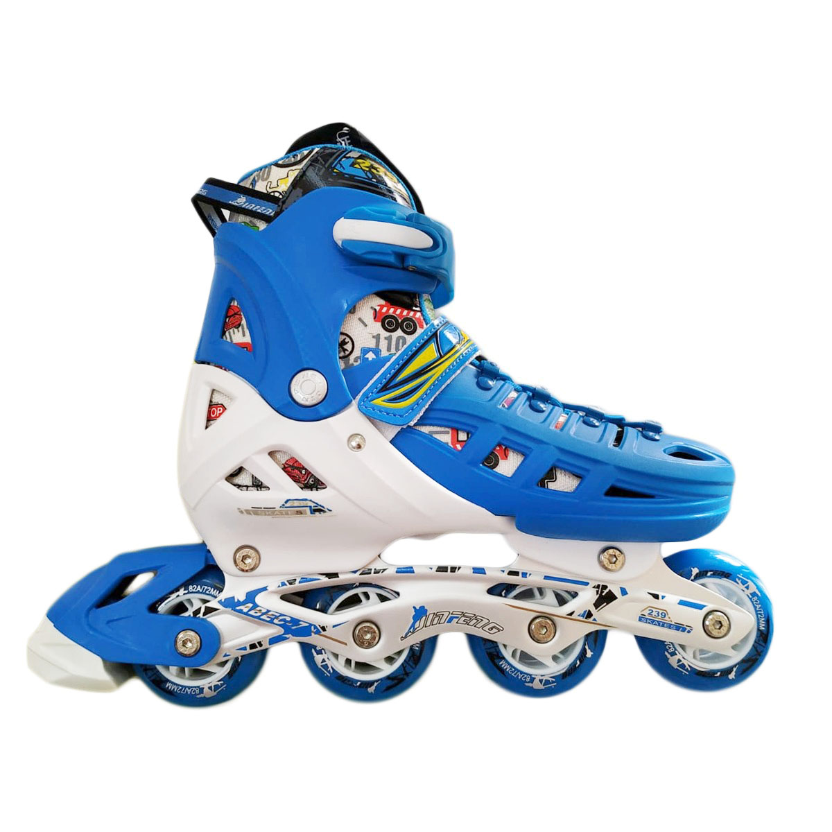 Patines Ajustables Infantiles Con Freno Y Mochila Para Calle