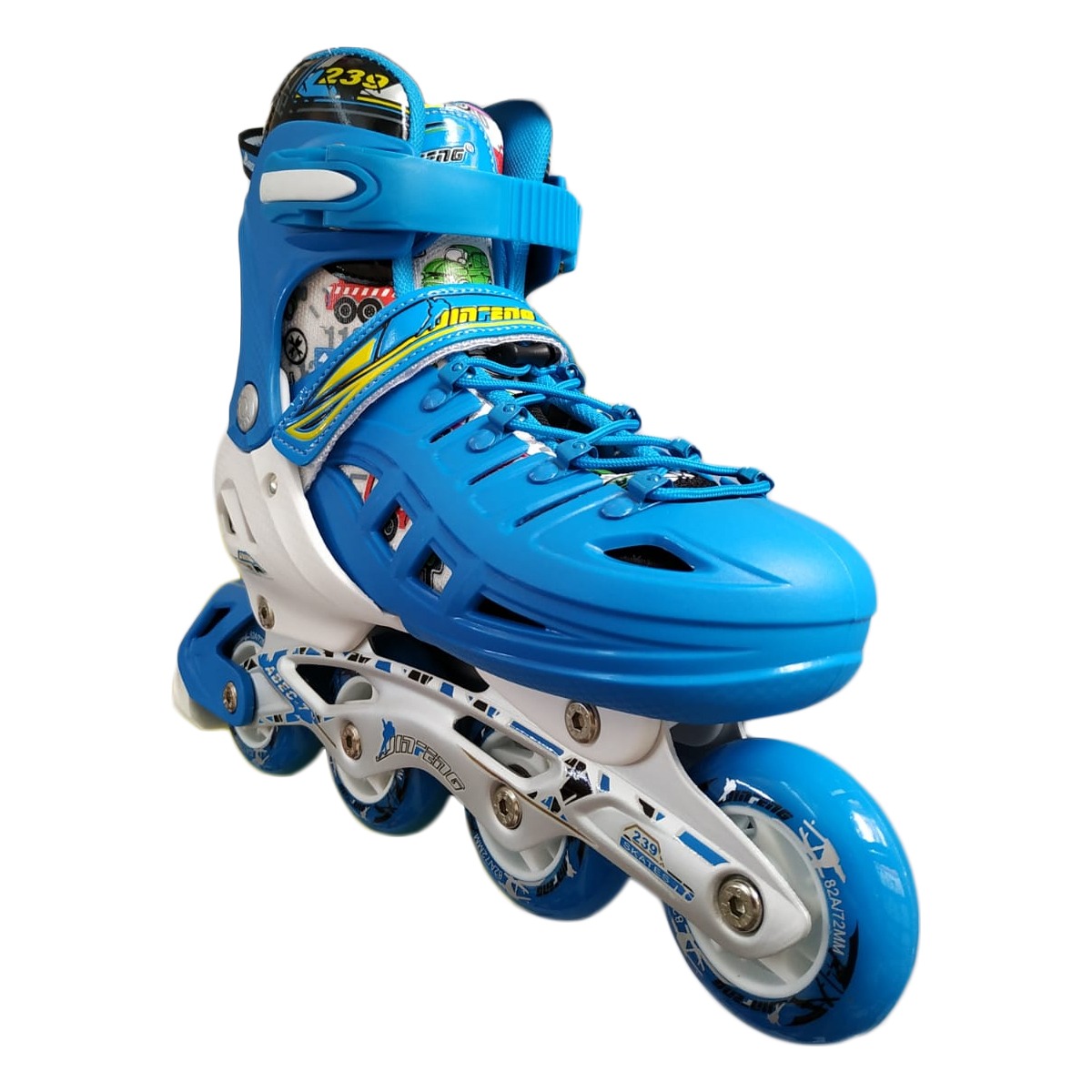 Patines Ajustables Infantiles Con Freno Y Mochila Para Calle