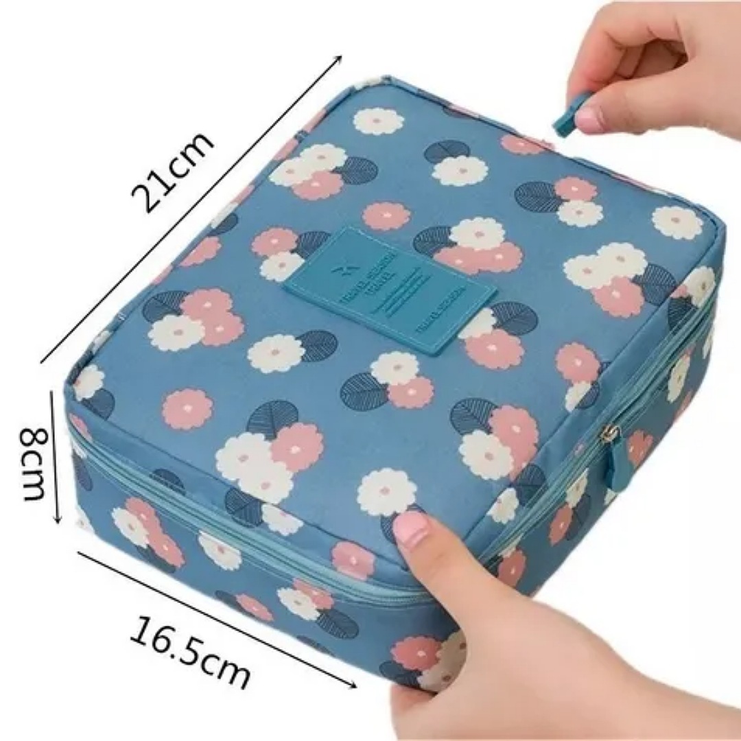 Cosmetiquera Neceser Bolsa Organizadora De Viaje Estuche Bolsa De Cosméticos Portátil A Prueba De Agua Higiene Persona