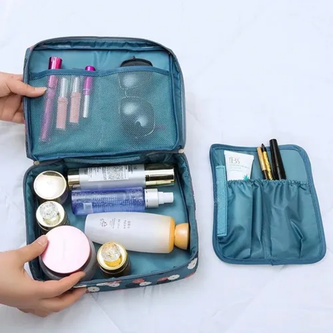 Cosmetiquera Neceser Bolsa Organizadora De Viaje Estuche Bolsa De Cosméticos Portátil A Prueba De Agua Higiene Persona