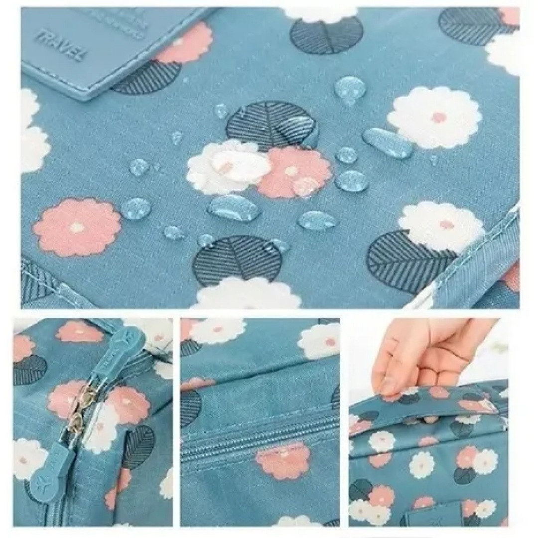 Cosmetiquera Neceser Bolsa Organizadora De Viaje Estuche Bolsa De Cosméticos Portátil A Prueba De Agua Higiene Persona