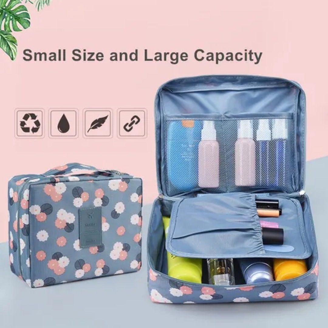 Cosmetiquera Neceser Bolsa Organizadora De Viaje Estuche Bolsa De Cosméticos Portátil A Prueba De Agua Higiene Persona