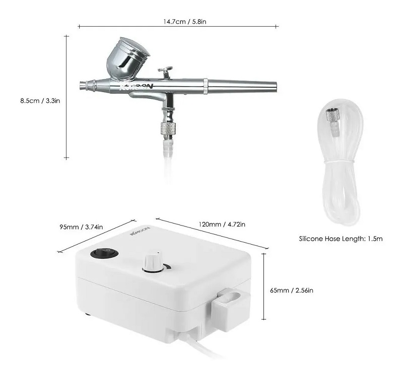 Aerografo Mini Compresor De Aire Multiusos Doble Accion