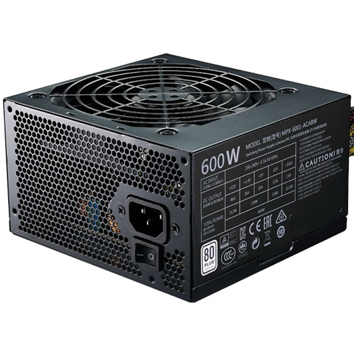 Fuente de poder COOLER MASTER MPW-6001-ACAAG-U2 / G600/ 600w / 80Plus / GOLD / EPS / Estandar