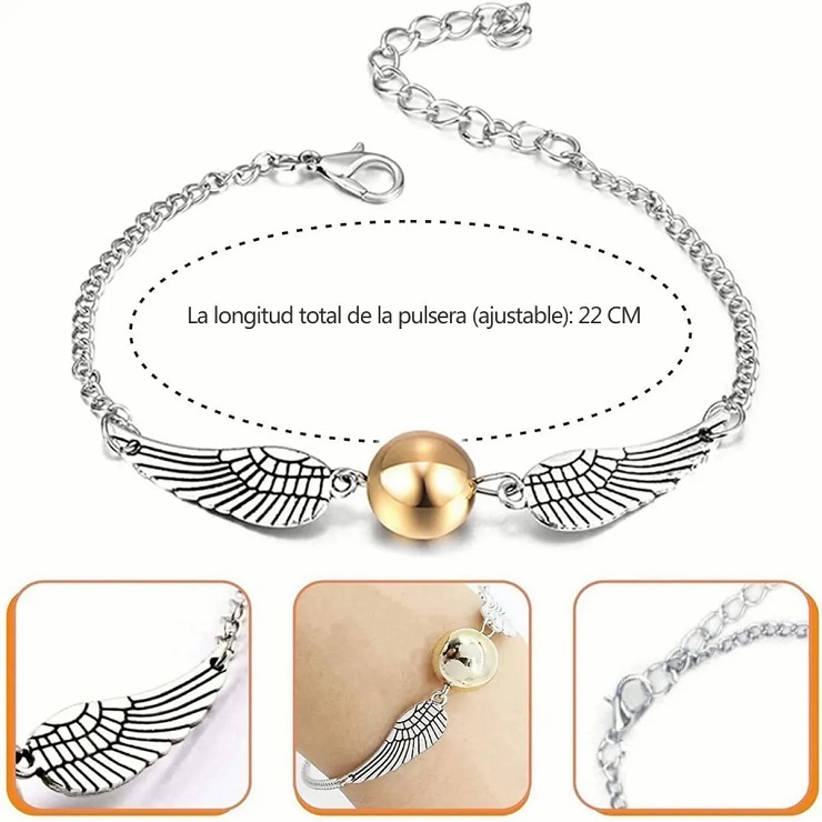 Juego De 3pzs De Joyas Harry Potter Collar Pulsera 