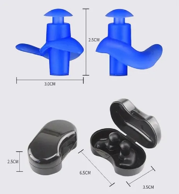 6pzs Tapones Para Oidos Natación Silicona Reutilizables