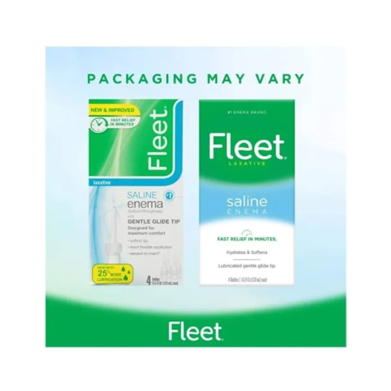 Fleet Enema 4.5 Oz 133 Ml Regular (paquete De 4) Kit De 4