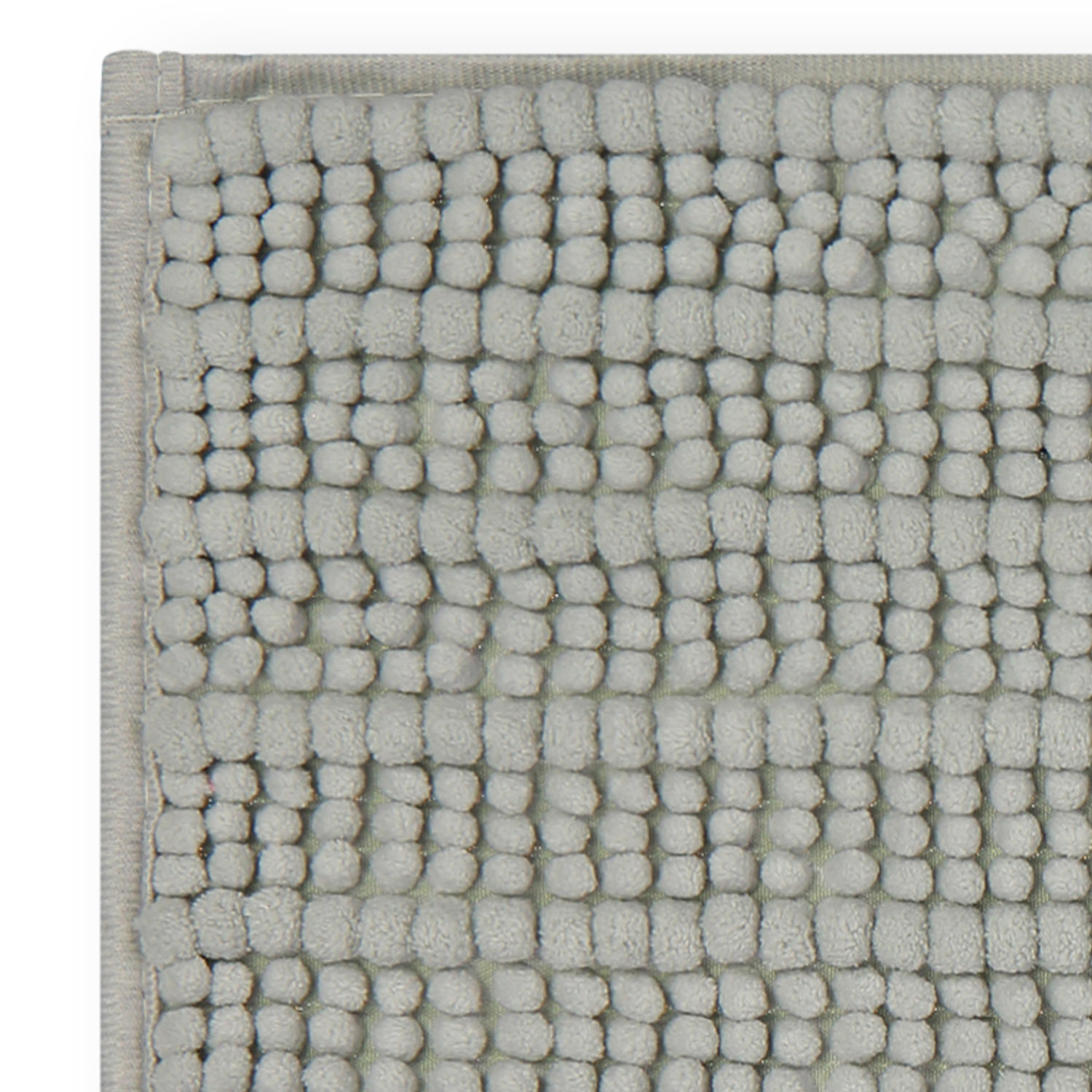 Tapete de Baño Microfibra Lt Grey Rayas Antiderrapante Suave 40x60 cms CasaMia