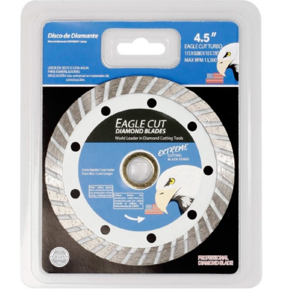 Disco De Diamante Corte Turbo 4-1/2 X 7/8 Eagle Cut