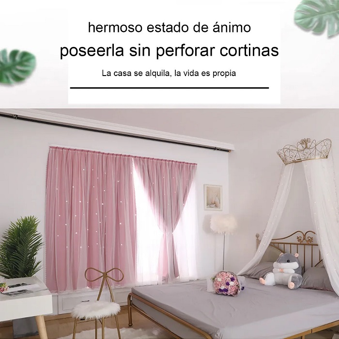 Cortinas Rosas Persianas Oscuras Color Rosa