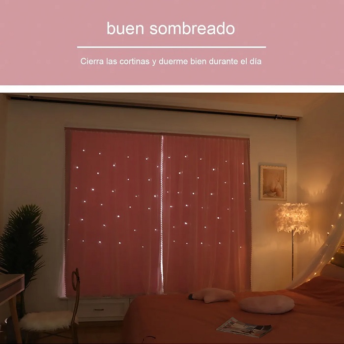 Cortinas Rosas Persianas Oscuras Color Rosa