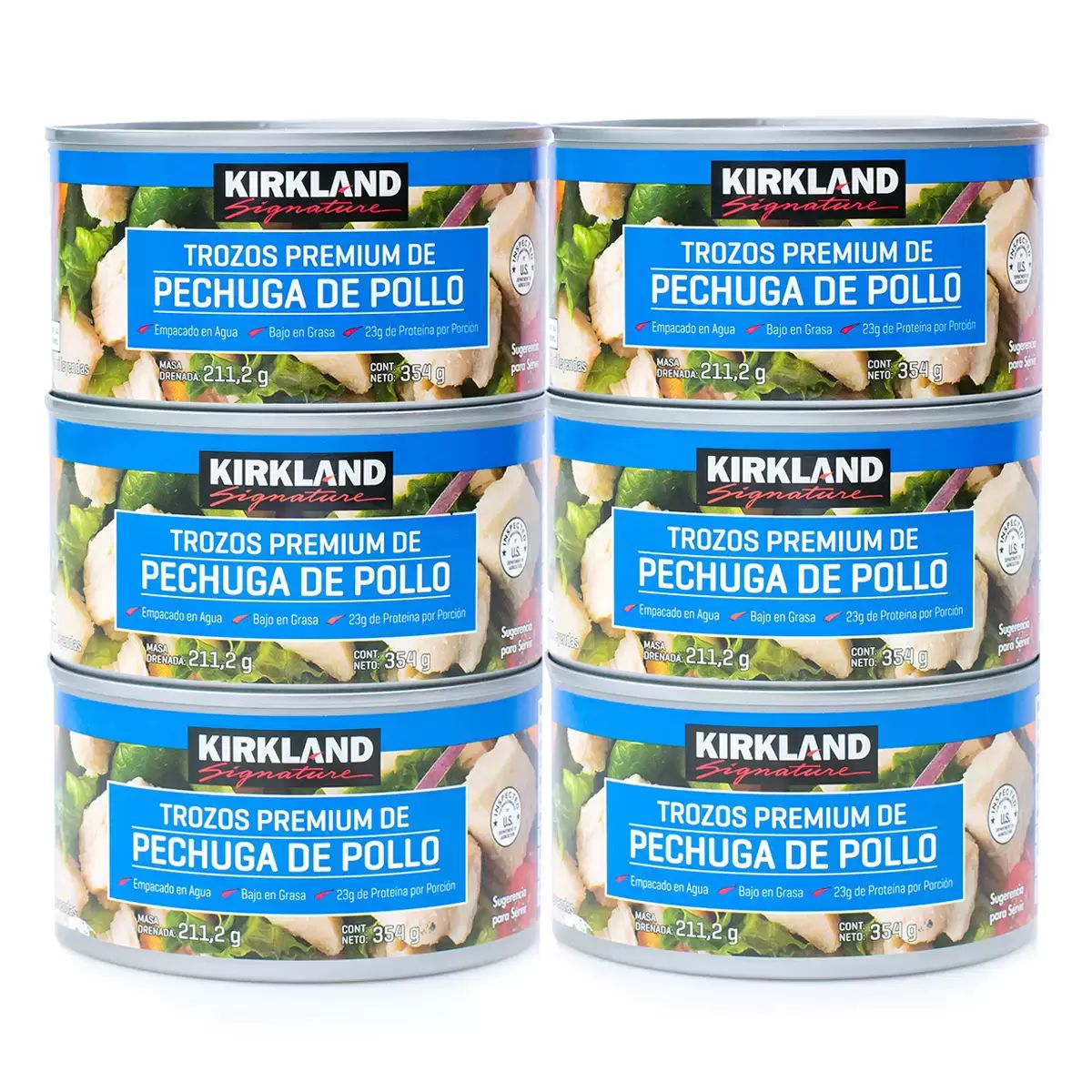 Pechuga De Pollo 6 Latas De 354g Kirkland