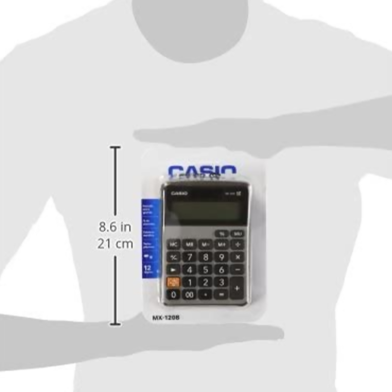 Calculadora Casio® Mx-120b 12 Dígitos Solar de escritorio