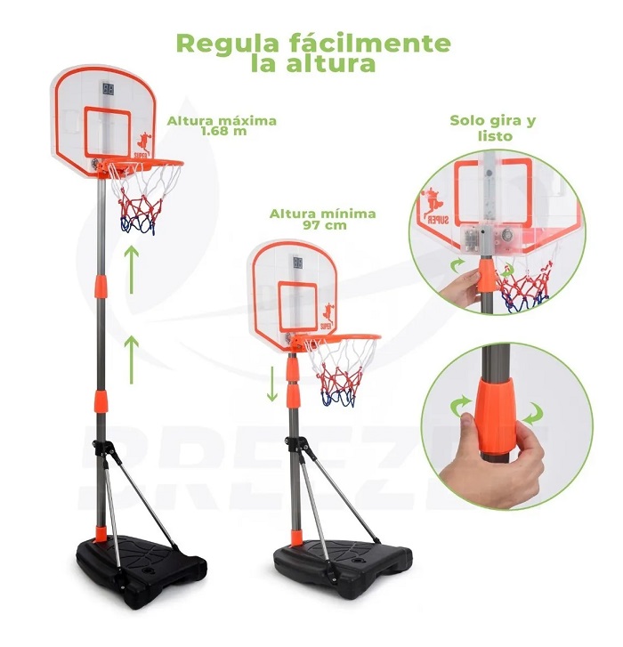Set Canasta Basketball Infantil Altura Ajustable