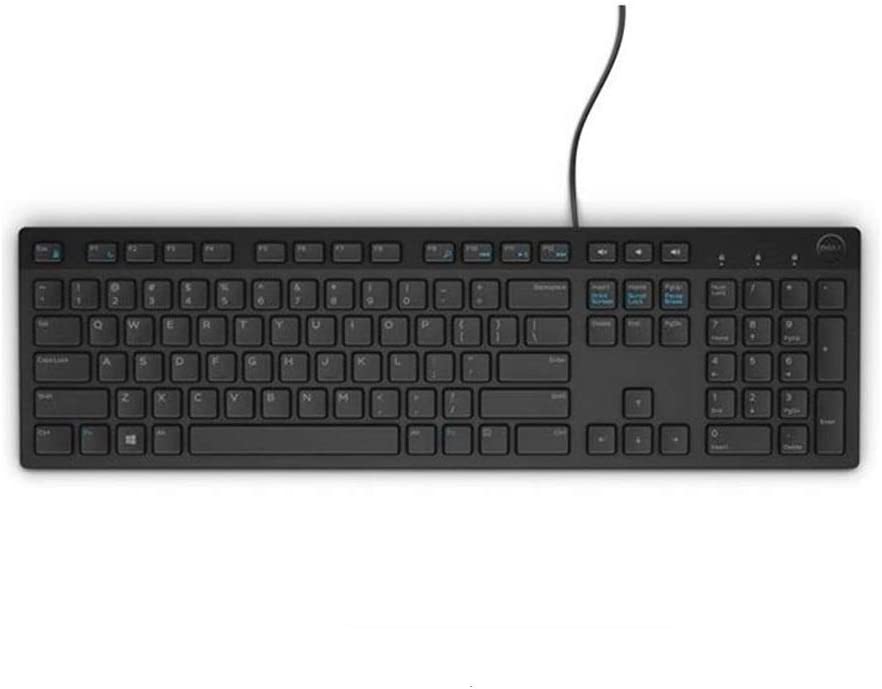 Teclado Dell Kb216 Qwerty Español Latinoamérica Color Negro