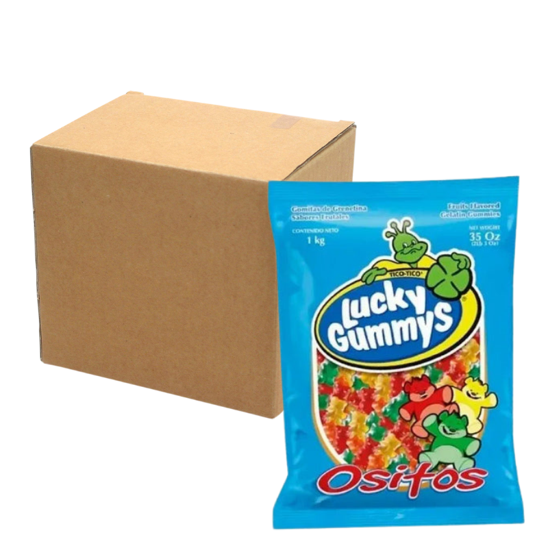 Paquete de 4 piezas Lucky Gummys Ositos 1 kg c/u 