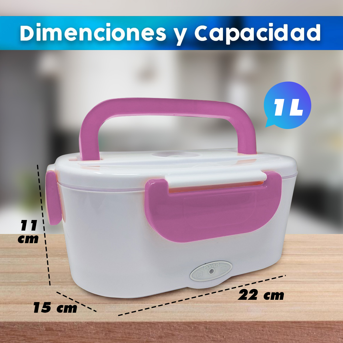 Lonchera Electrica Portatil Calefaccion Alimentos Lunch Box