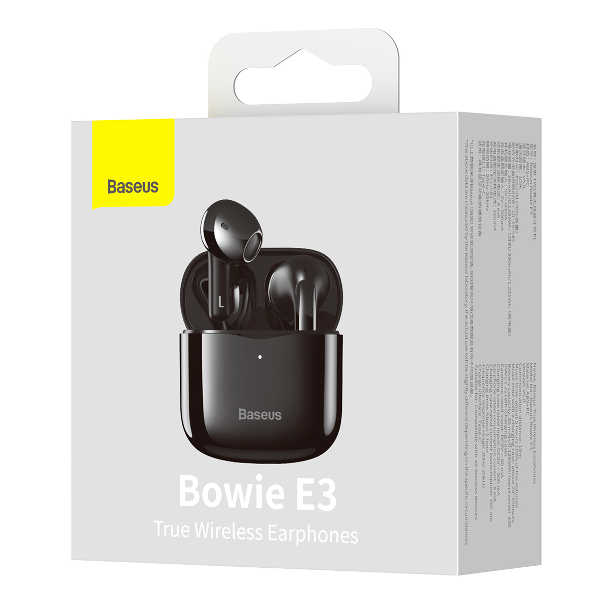 Audifonos In-ear inalábricos E3 Negro Baseus