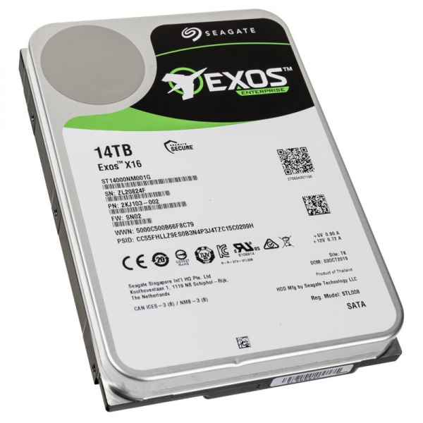 Disco Duro para Servidor Seagate Exos X16 14TB SATA III