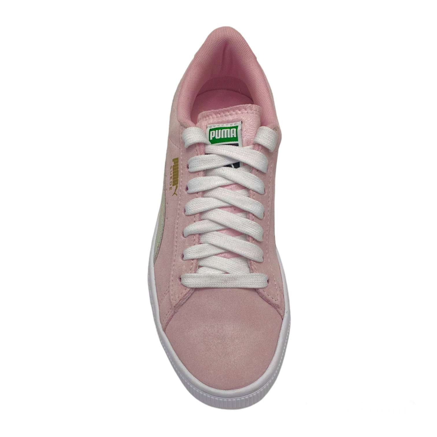 Tenis Puma Suede Jr Rosa Palo/Blanco