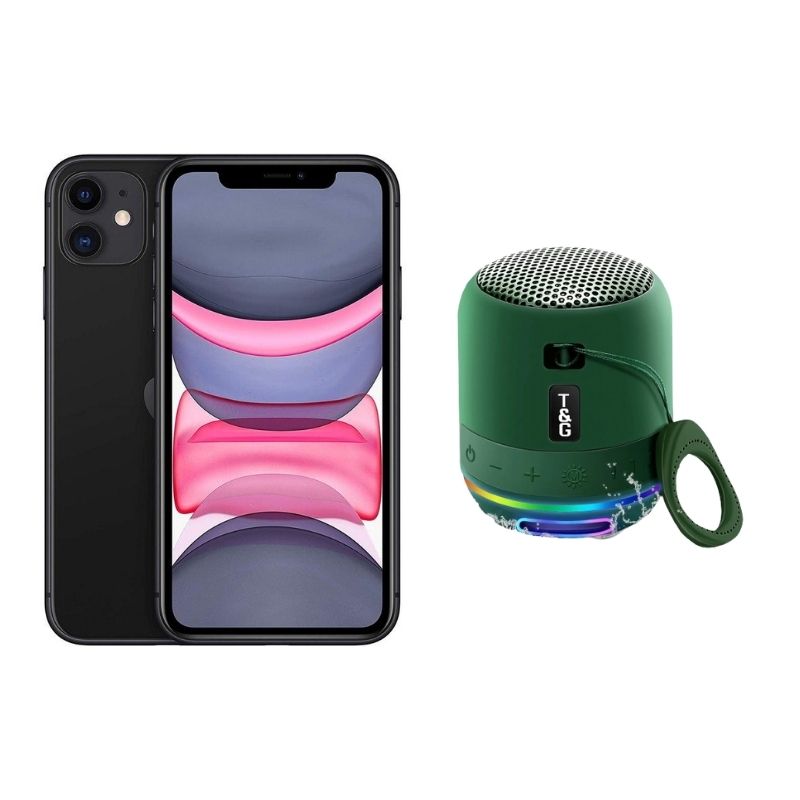 iPhone 11 Negro Reacondicionado 64gb Grado A + Mini Bocina 