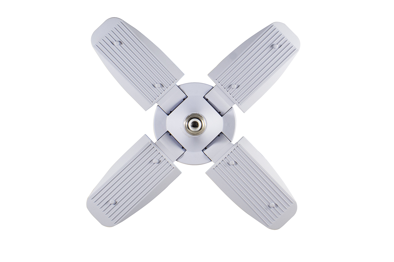 Foco Led Tipo Ventilador 55w 4 Aspas Luz Blanca Opaco
