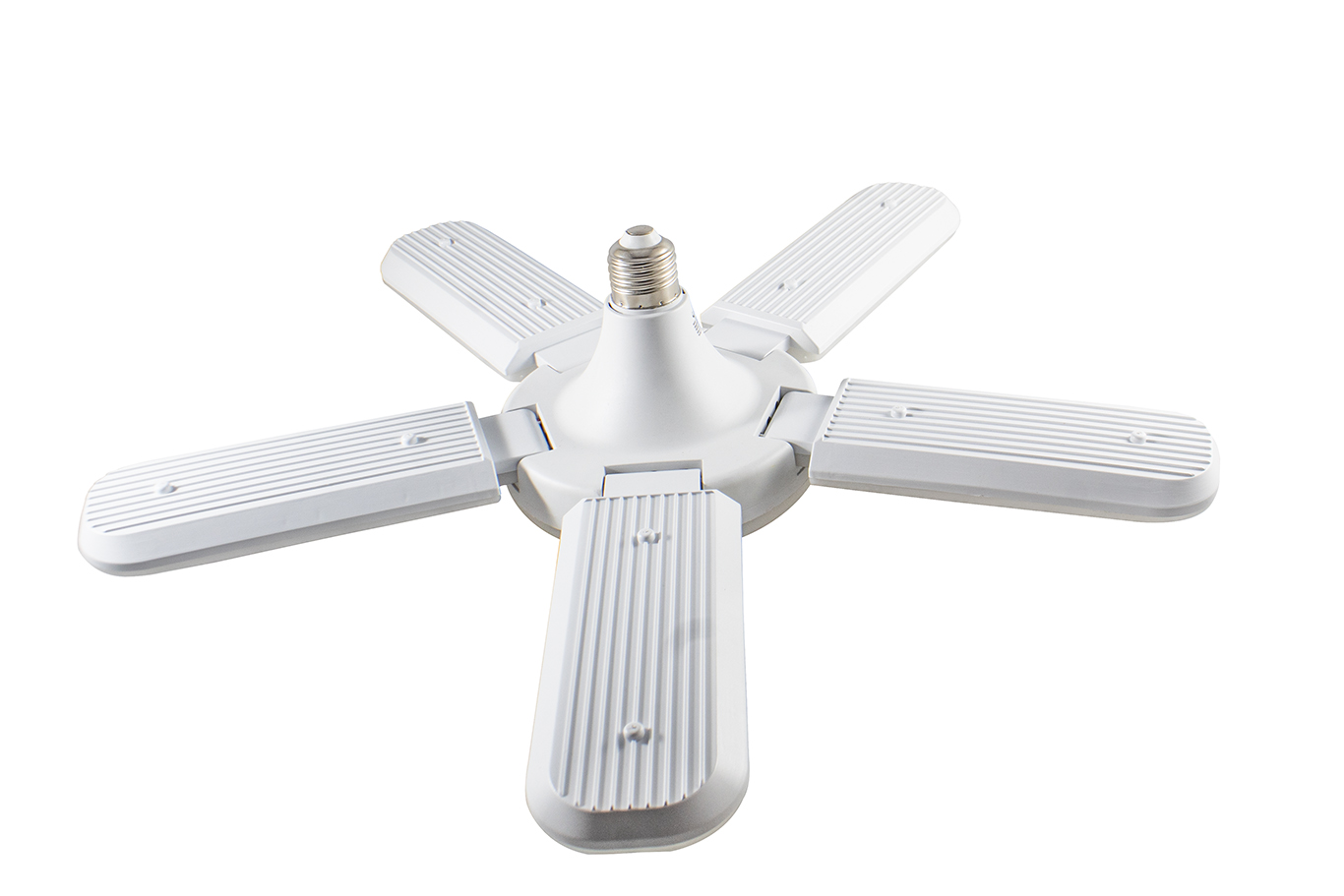 Foco Led Tipo Ventilador 65w 5 Aspas Luz Blanca Ajustable