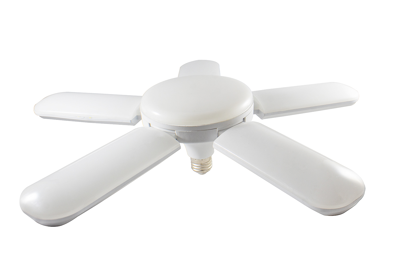 Foco Led Tipo Ventilador 65w 5 Aspas Luz Blanca Ajustable