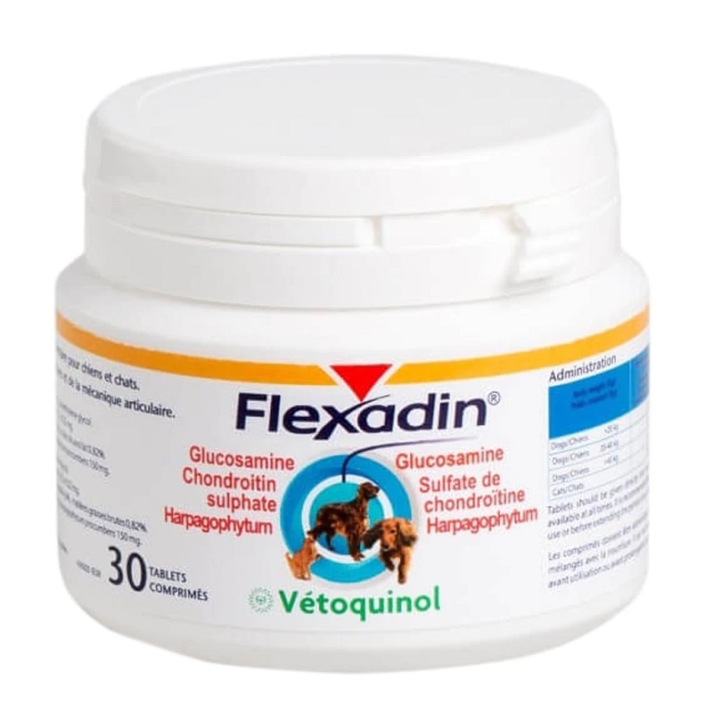 Flexadin 30 Comprimidos marca Vetoquinol para Perros y Gatos