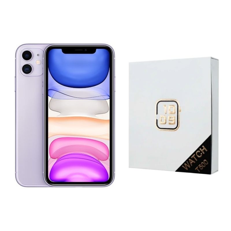 iPhone 11 Morado Reacondicionado 64gb Grado A + Reloj Genérico