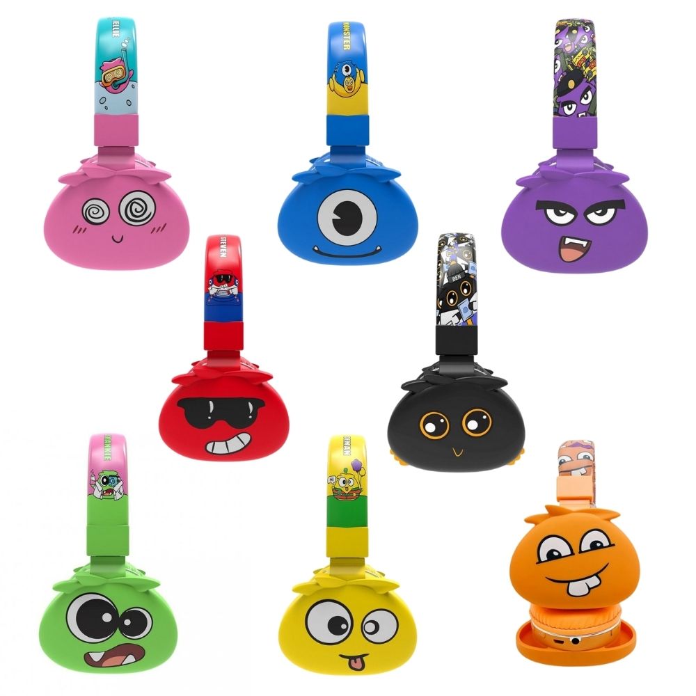 Audífonos de diadema inalámbricos Gadgets & Fun para niños diseño de monstruos