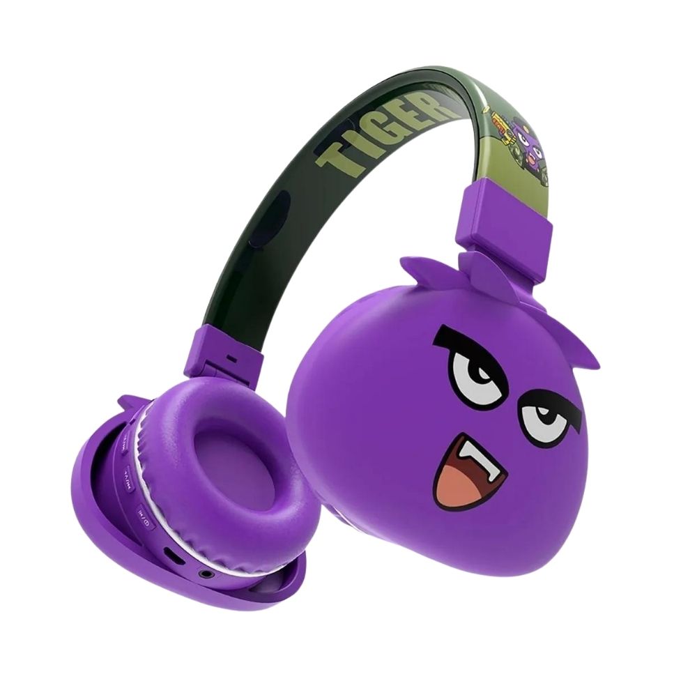 Auriculares Bluetooth morados para niños con cable con micrófono para la  escuela, auriculares inalámbricos para niños y niñas, con cancelación de