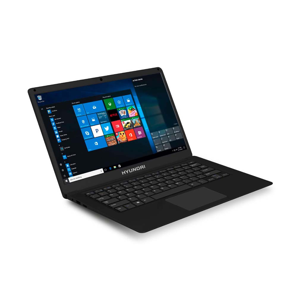 Hyundai Thinnote 14.1 Celeron Laptop 4GB RAM 64GB Windows 10 Home S Mode Negro Reacondicionado Grado A