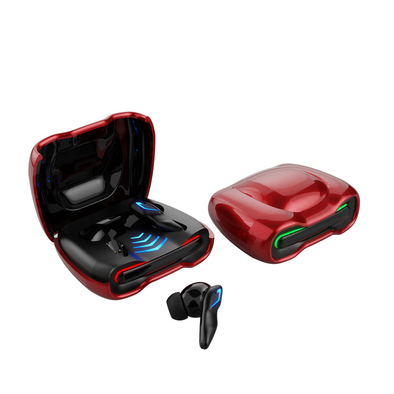 Audifonos Gamer Bluetooth Sonido HD-Stereo Touch Rojo