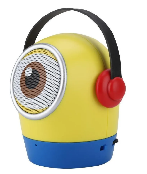 Bocina Bluetooth De Minions Despicable Me Recargable Con Ranura Usb