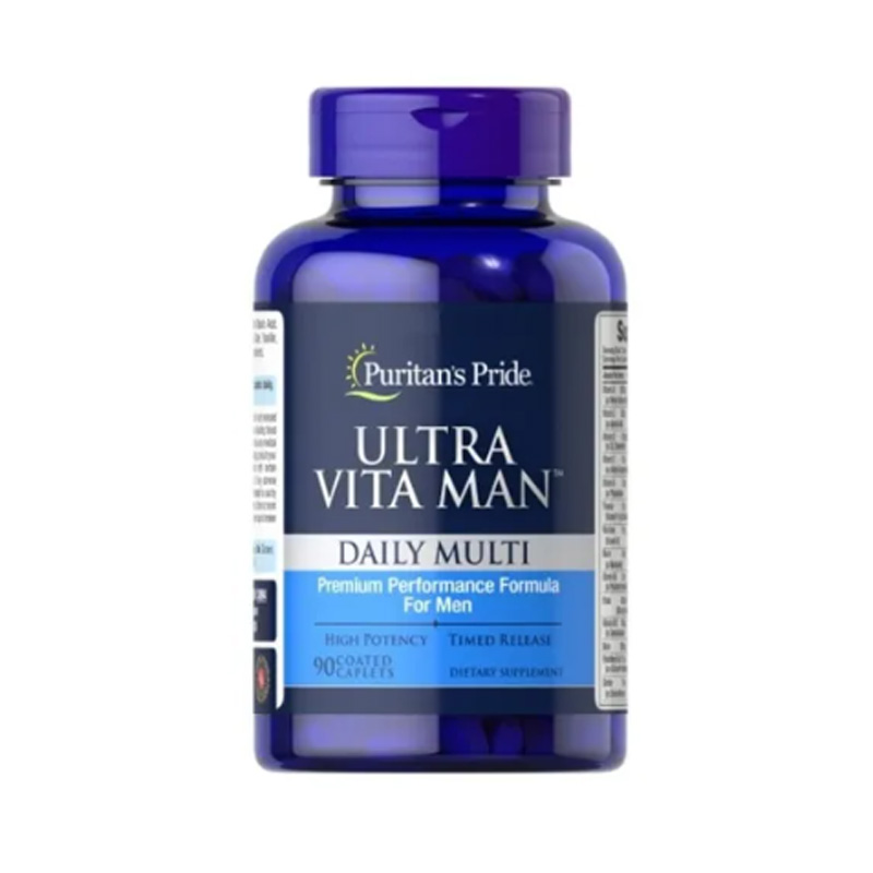 Ultra Vita Man Multivitamínico Hombre Vitamnias + Biotina Puritan's Pride 