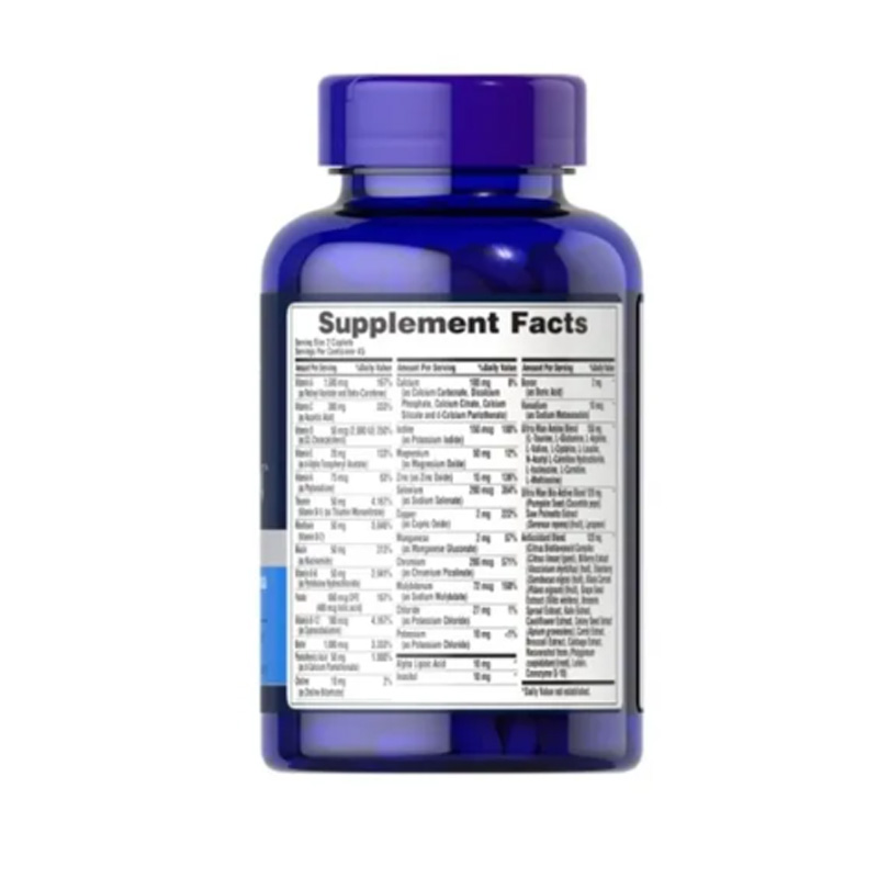 Ultra Vita Man Multivitamínico Hombre Vitamnias + Biotina Puritan's Pride 