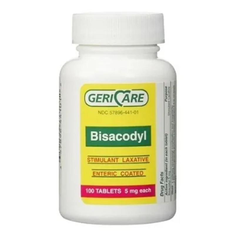 Bisacodyl 5 Mg 100 Tabletas Por Gericare Original Bisacodilo