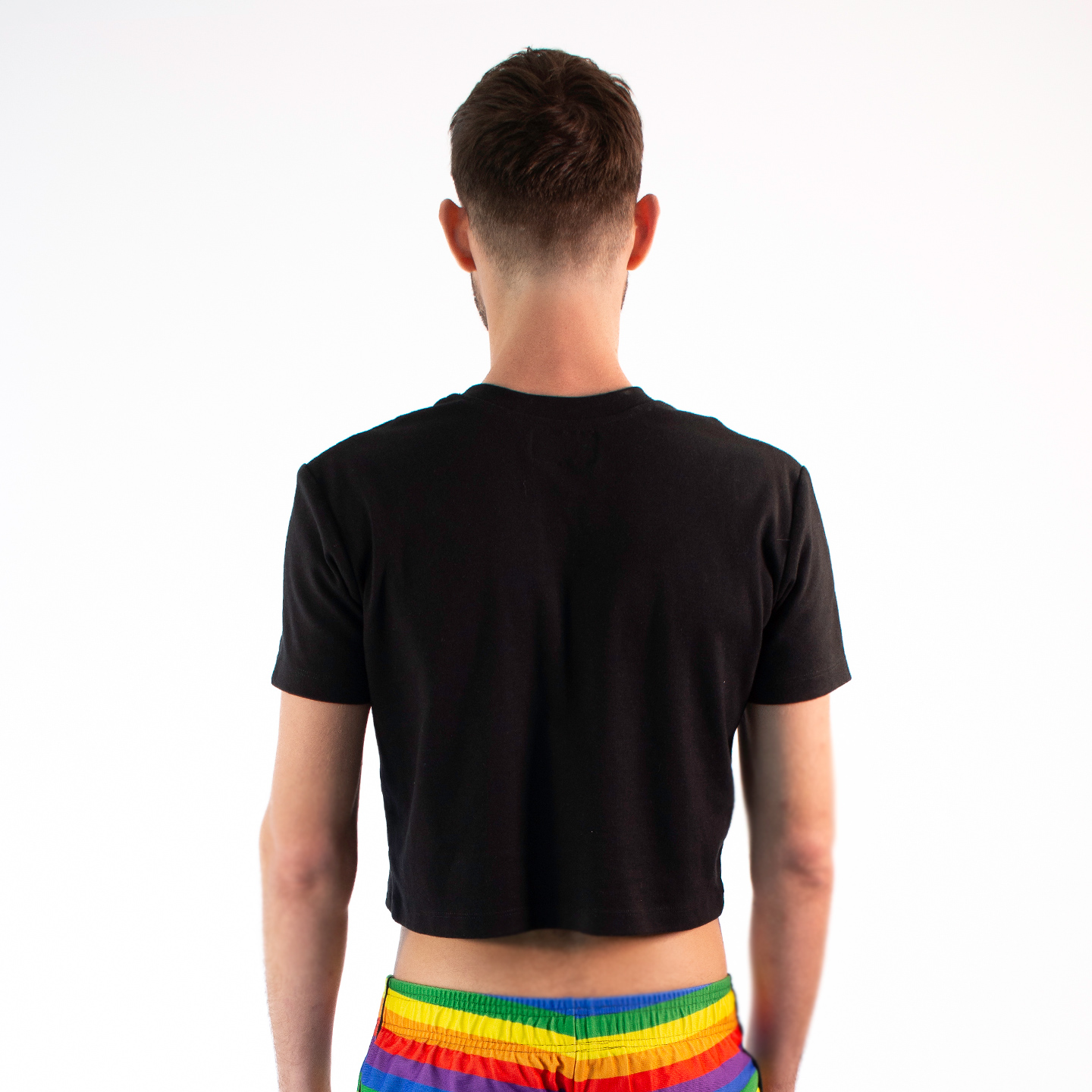 Crop top Negro- Pride. 