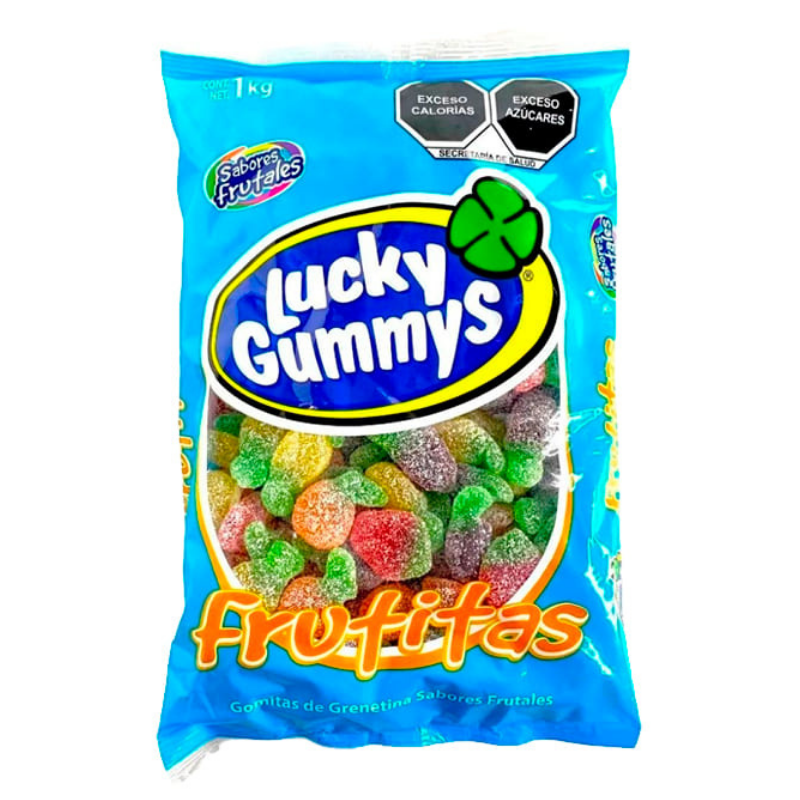 Paquete de 4 piezas Lucky Gummy Frutitas 1 kg c/U