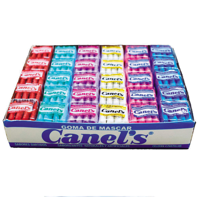 Paquete 8 piezas chicles Canels 4S original 60 Piezas
