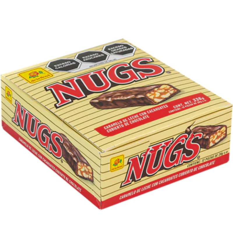 Paquete 6 piezas de Chocolate Nugs 12 piezas