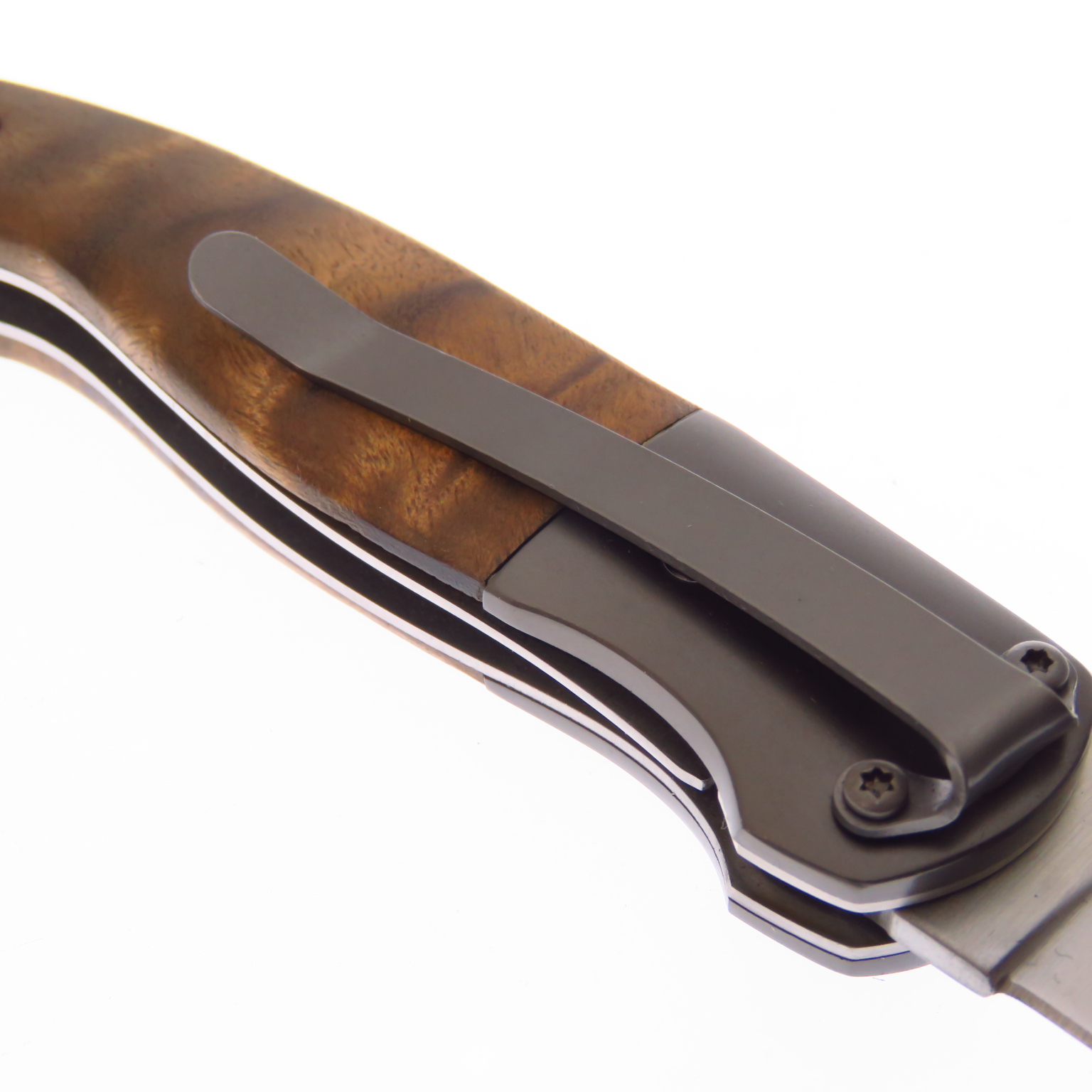 Br568 Browning Navaja Linerlock Madera Burl Clip Point