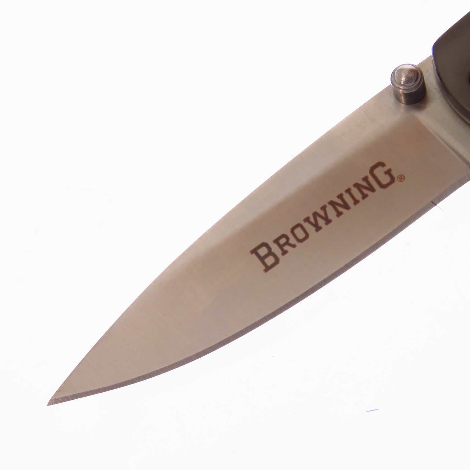 Br568 Browning Navaja Linerlock Madera Burl Clip Point