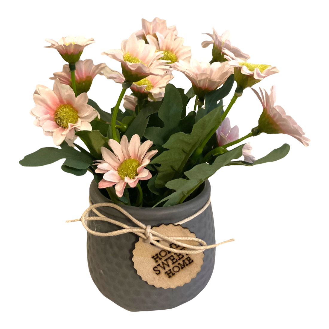 Comercializadora AJR - Flores Artificiales con Maceta Decorativa - Maceta de Cerámica - para Decoración del Hogar (Rosa)