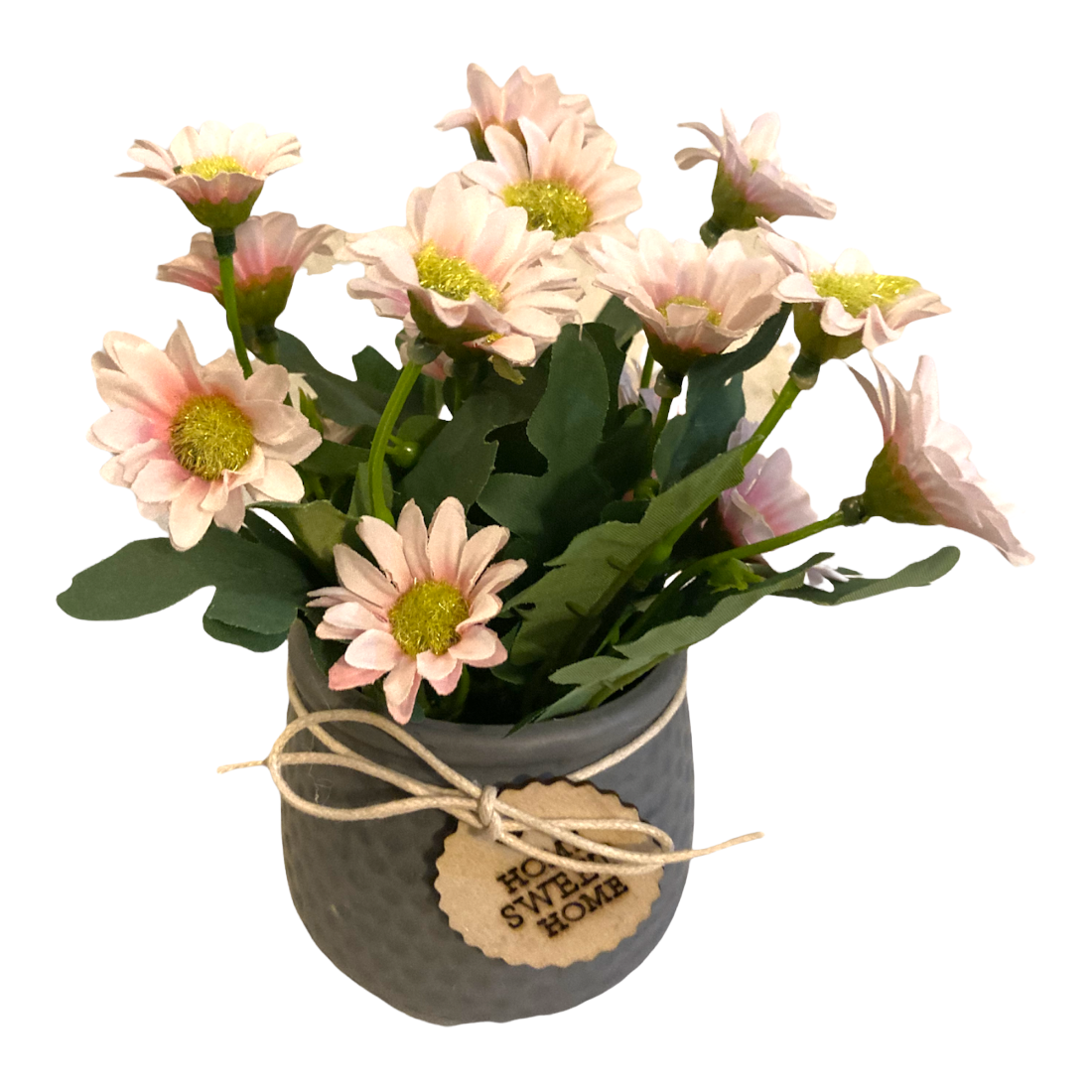 Comercializadora AJR - Flores Artificiales con Maceta Decorativa - Maceta de Cerámica - para Decoración del Hogar (Rosa)