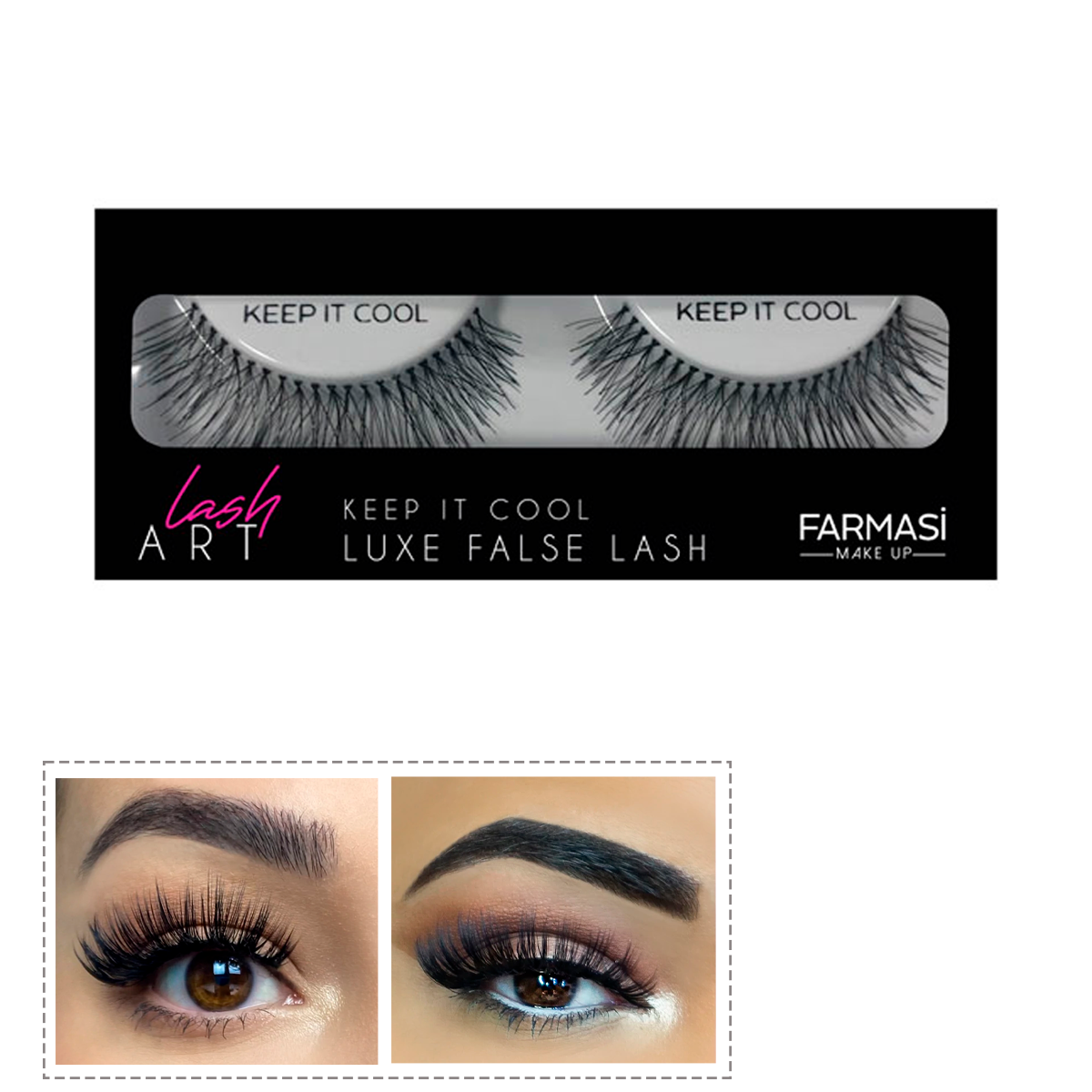 Maquillaje Facial Farmasi Polvo Compacto Base Labiales Pestañas Postizas Kit De Maquillaje