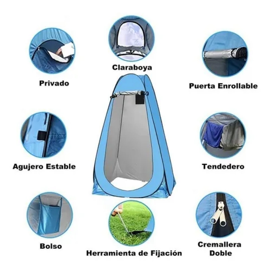 Vestidor Cambiador Portátil Tienda Campaña Pop Up Probador