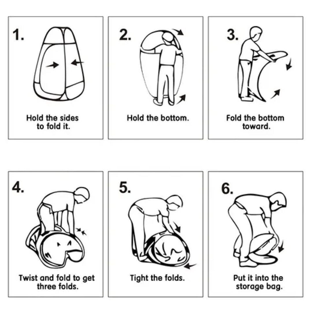 Vestidor Cambiador Portátil Tienda Campaña Pop Up Probador